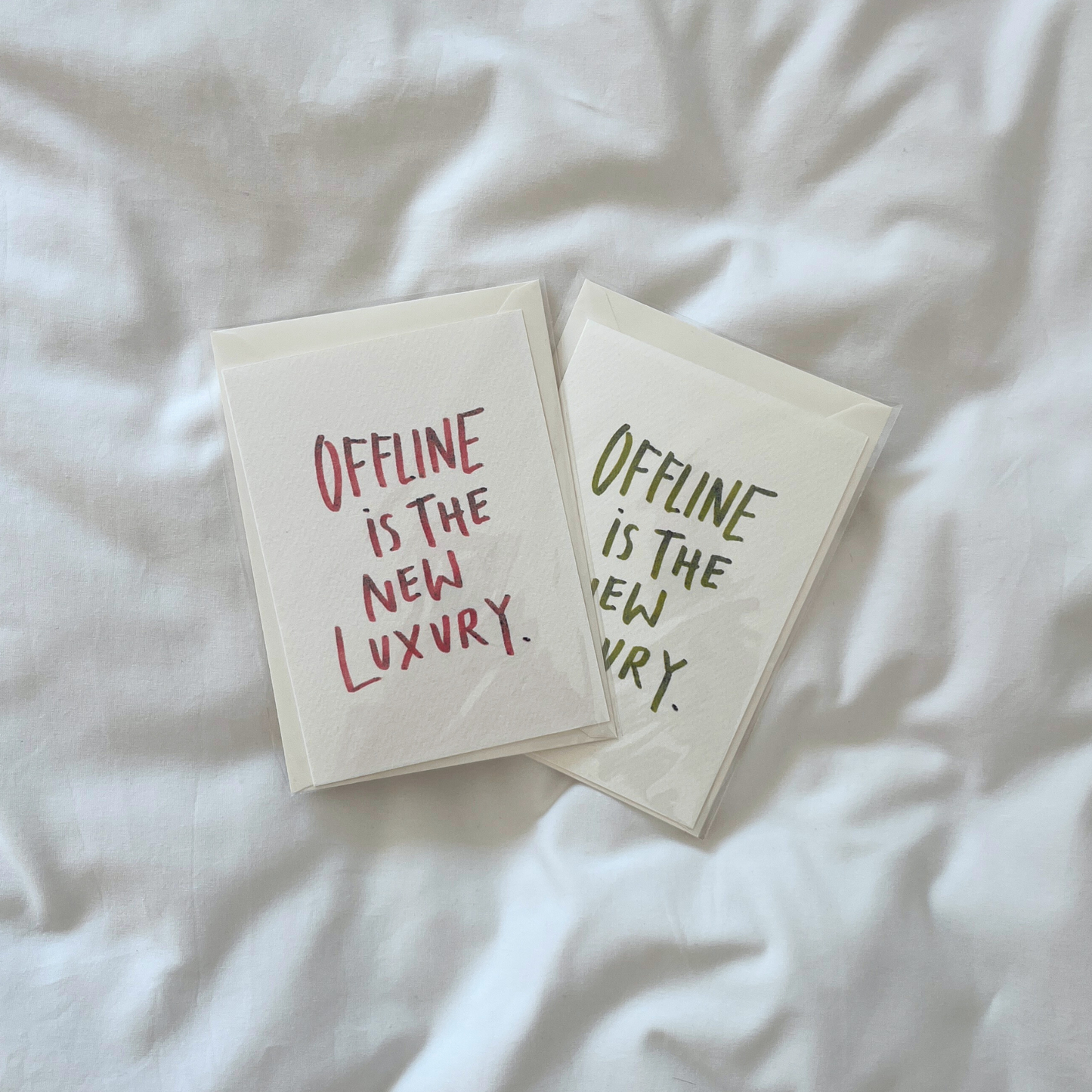 Postcard | Offline is the new Luxury.