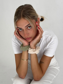 Cotton scrunchie | cream
