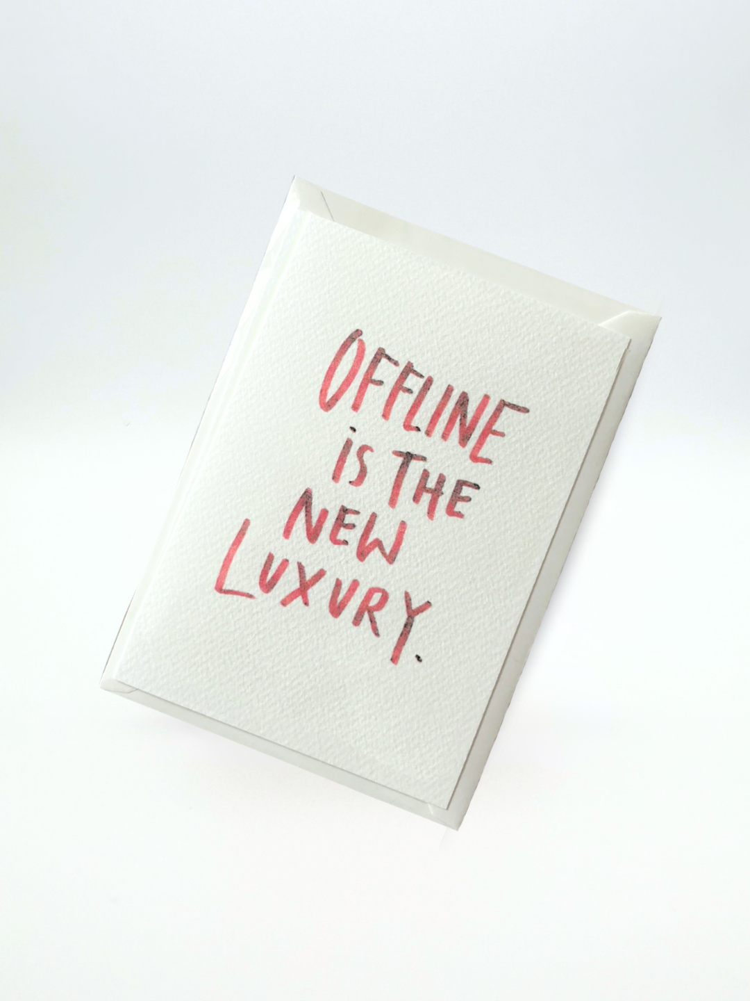 Postkarte | Offline is the new Luxury.