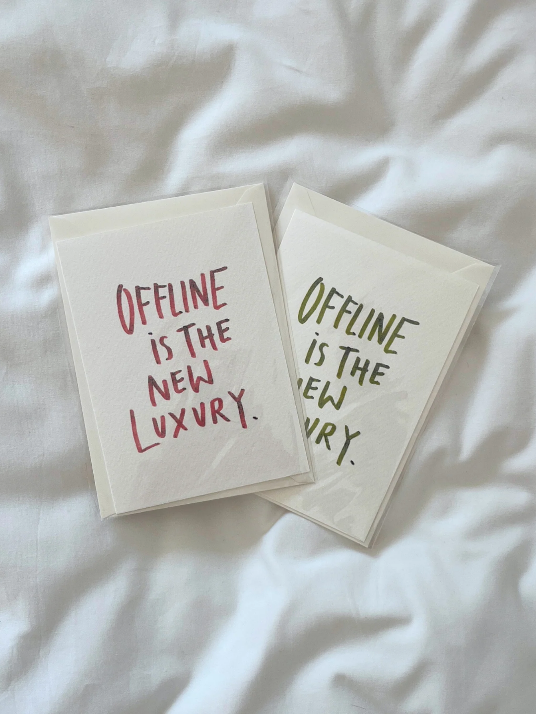 Postkarte | Offline is the new Luxury.