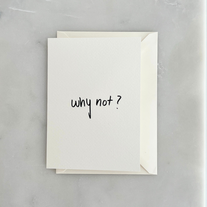 Postkarte | Why not?