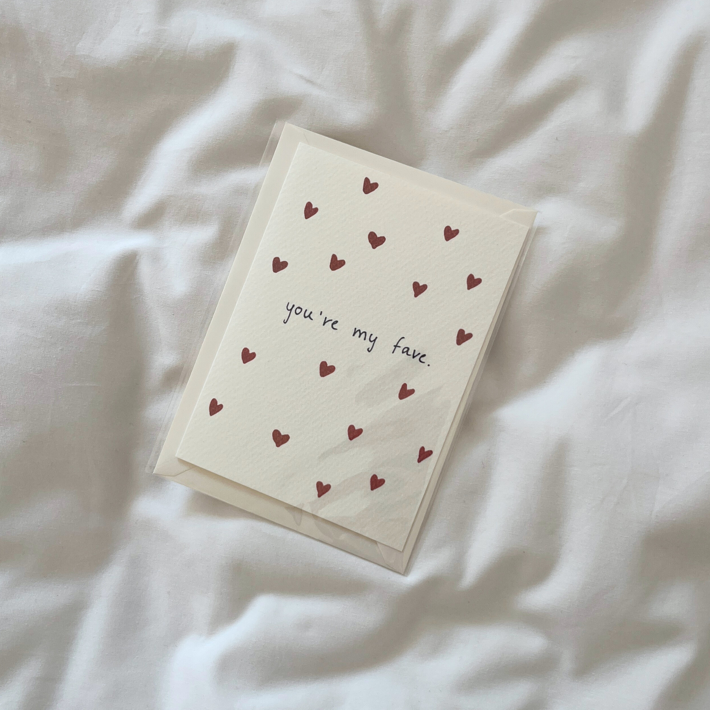 Postcard | you're my fave.