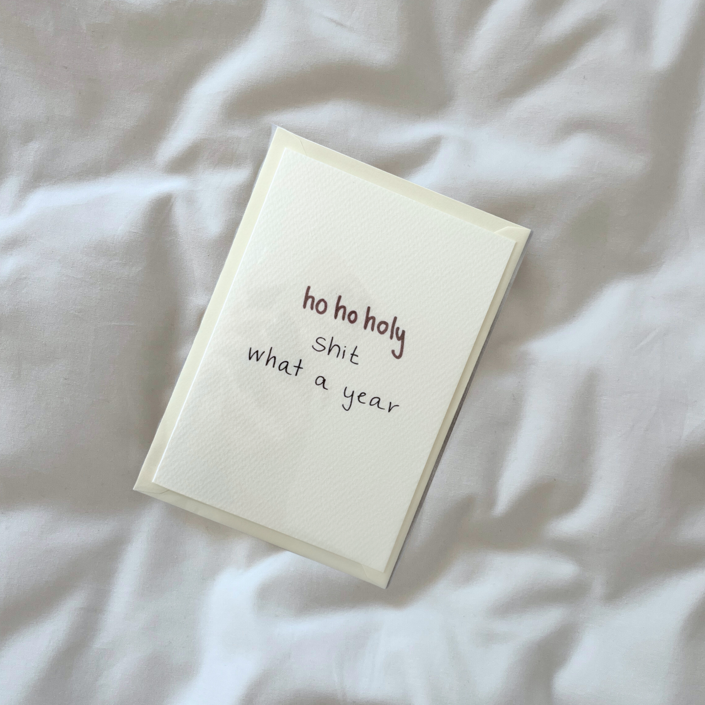 Postkarte | Ho ho holy shit what a year