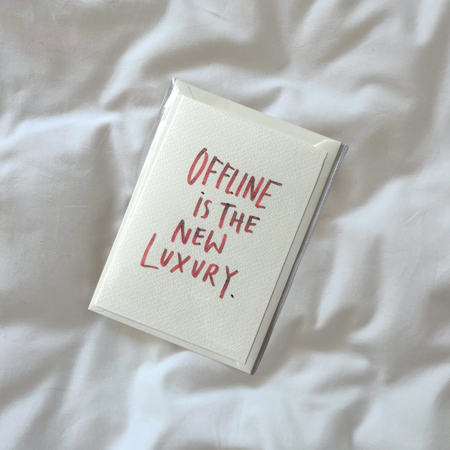 Postkarte | Offline is the new Luxury.