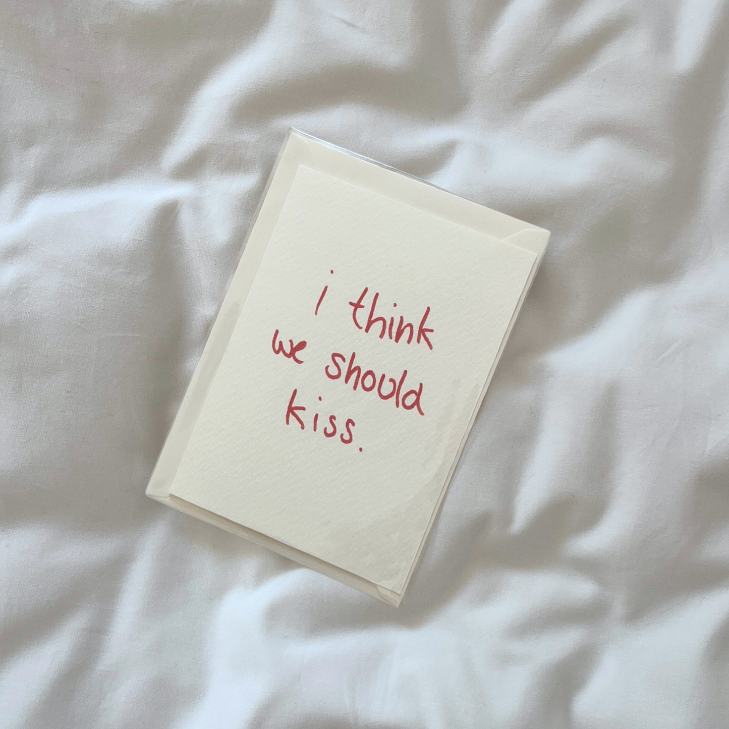 Postkarte | i think we should kiss.