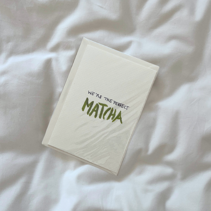 Postkarte | We are the perfect MATCHA