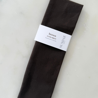 Basic Haarband | brown XL
