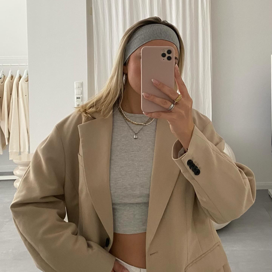 Basic Haarband | granite XL